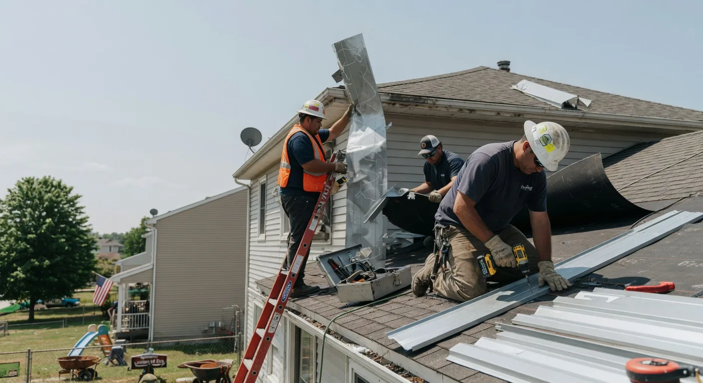 Storm Damage Metal Roof Repair in Alton, IA
